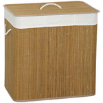 HOMCOM 144l Laundry Basket With Lid, Washing Basket For Bathroom