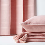 Cotton Rajput Ribbed Throw | 255cm x 360cm | Pink