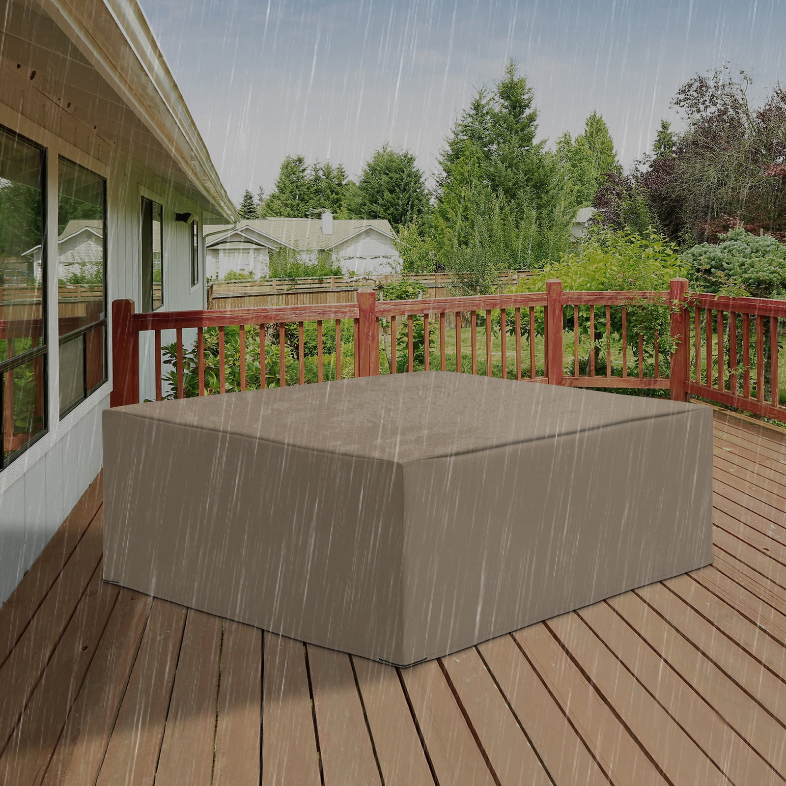 275x205cm Outdoor Furniture Protective Cover Water Uv | Beige