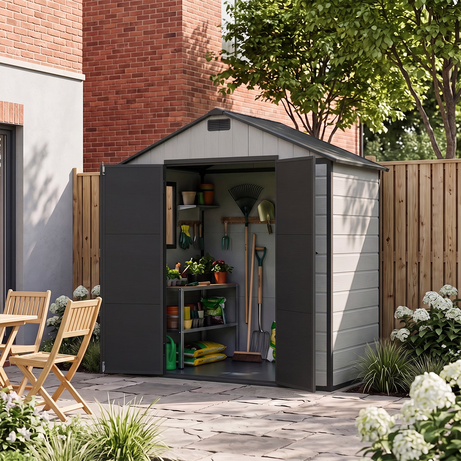 Breeins 8x4 Ft Large Garden Storage Shed