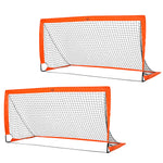 Football Goal Net Folding Outdoor With All Weather 6ft X 3ft | Orange