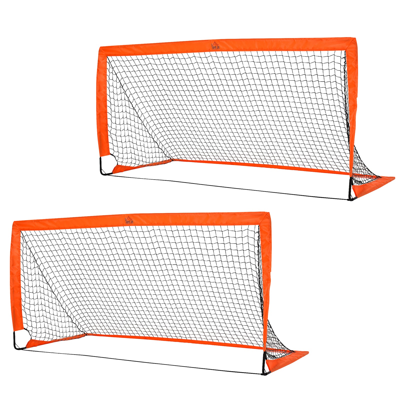 Football Goal Net Folding Outdoor With All Weather 6ft X 3ft | Orange
