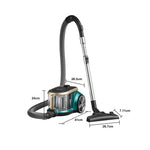 Breeins 800w Bagless Canister Vacuum Cleaner With Cyclone System & 2.2l Dust Container