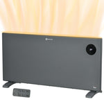 2000w Electric Convector Heater Quiet With Led Display | One Size | Gray