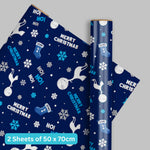 2 Sheets & 2 Tags Christmas Wrapping Paper