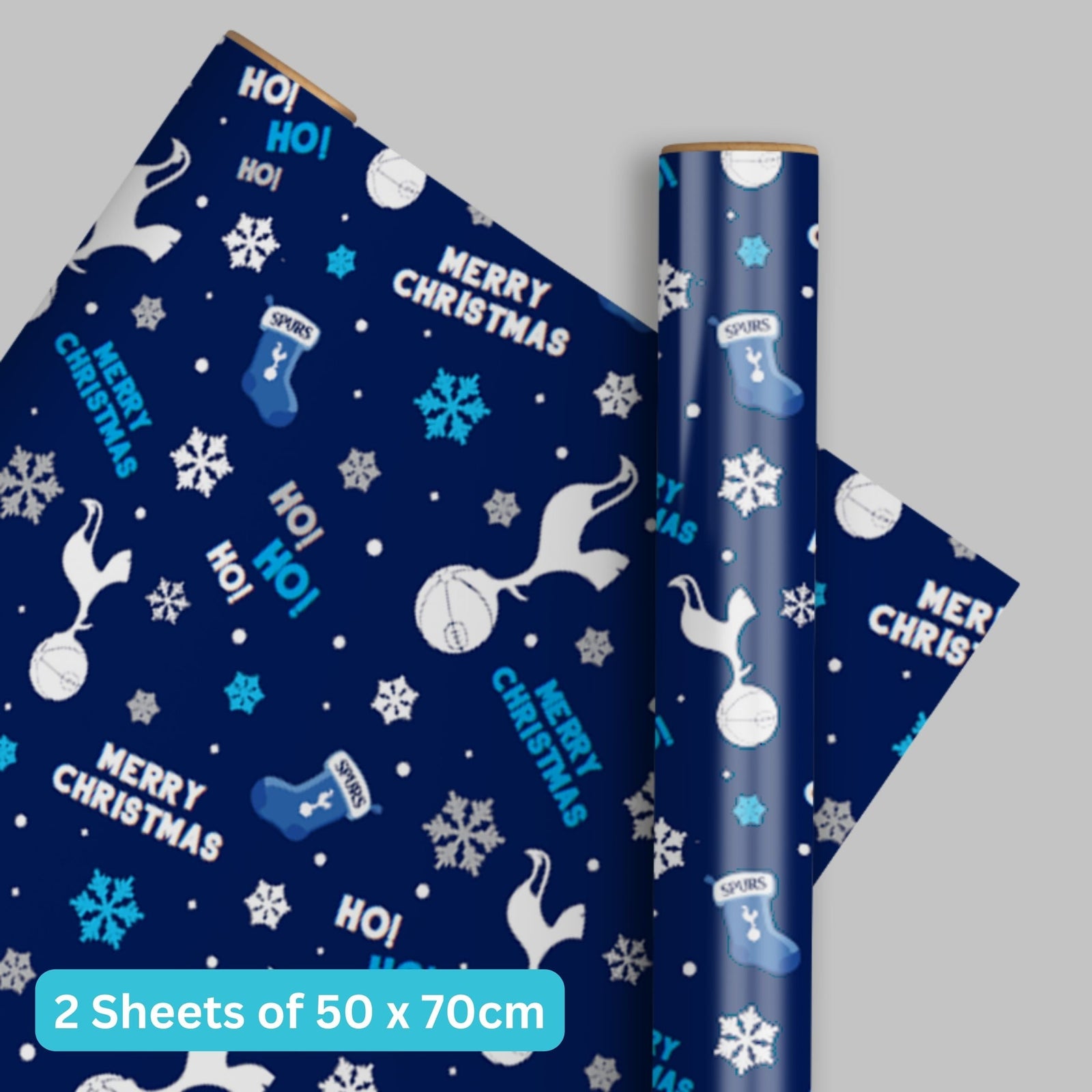 2 Sheets & 2 Tags Christmas Wrapping Paper