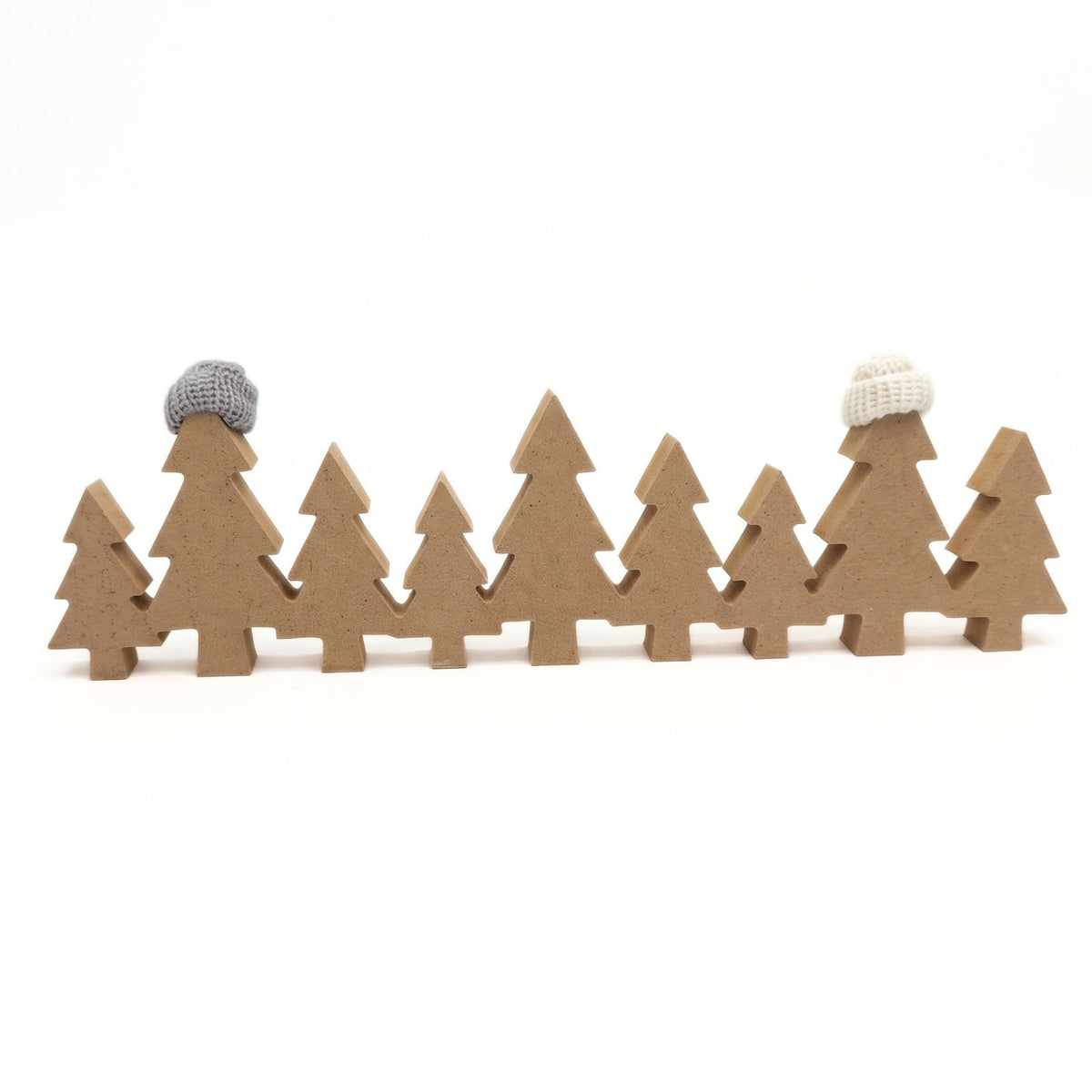 Freestanding Wooden Christmas Tree Word Decoration, 40cm