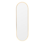 40x150cm Modern Oval Metal Full Length Wall Mirror Gold