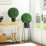 Set Of 2 40cm Artificial Topiary Balls Faux Boxwood