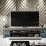 Nova Tv Unit 200cm With Led Lights | Dark Grey