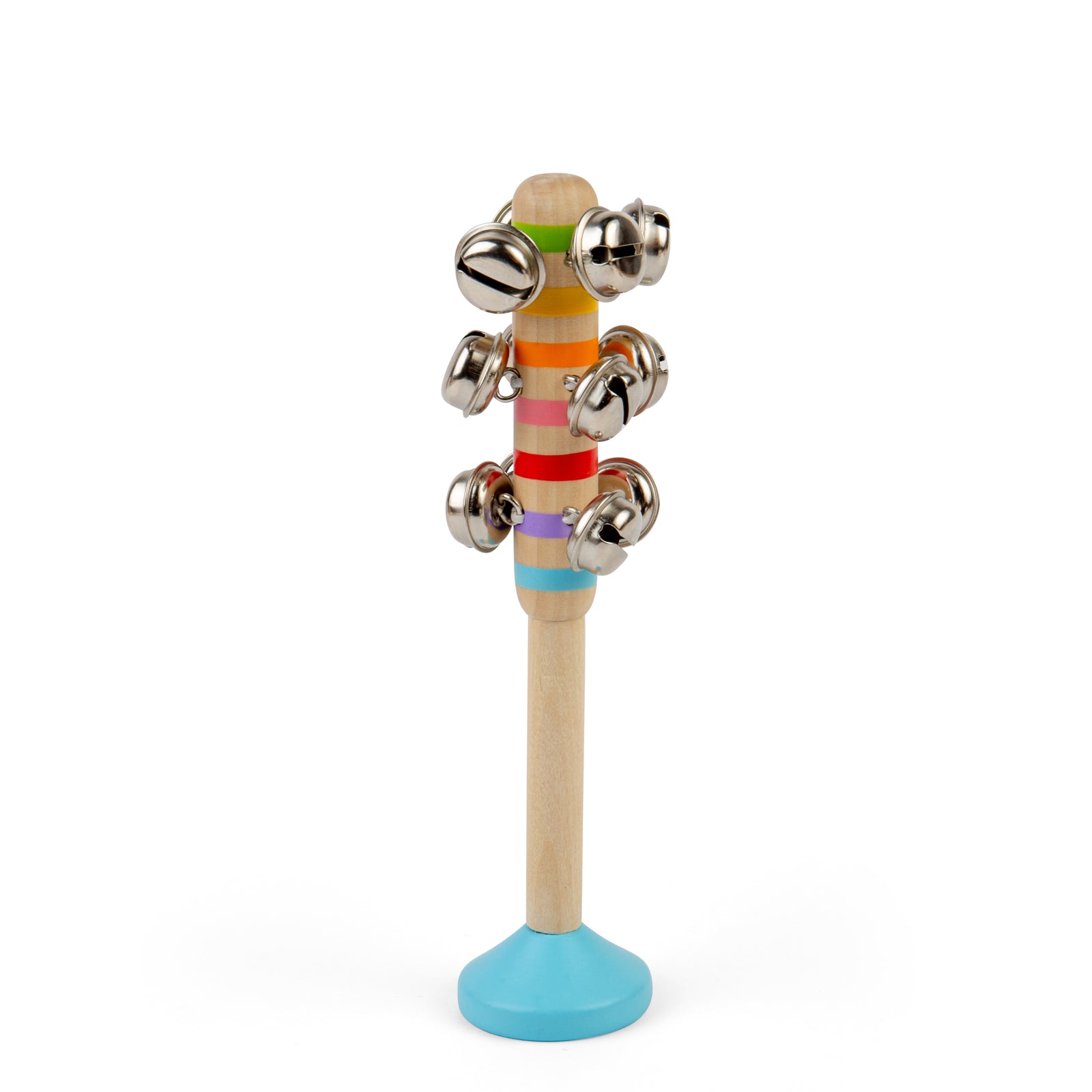 Bigjigs Toys Wooden Bell Stick - 1 Colour Chosen at Random