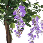 120cm H Artificial Flowers Plant In Pot For Home Decor Purple