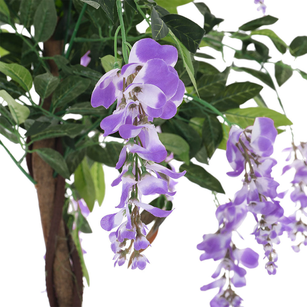 120cm H Artificial Flowers Plant In Pot For Home Decor Purple