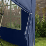 3mx3m Pop Up Gazebo Party Tent Canopy Marquee W/ Storage Bag | Blue