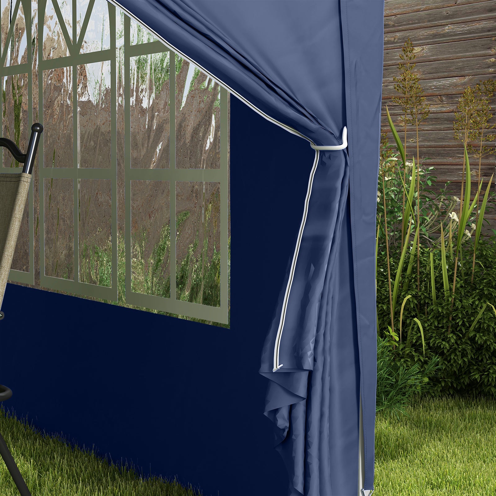 3mx3m Pop Up Gazebo Party Tent Canopy Marquee W/ Storage Bag | Blue