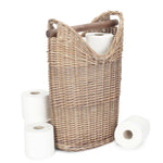 Wicker Bathroom Toilet Roll Holder