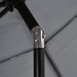 Outdoor 3-tier Umbrella With Crank And Tilt Without Base | One Size | Light Grey