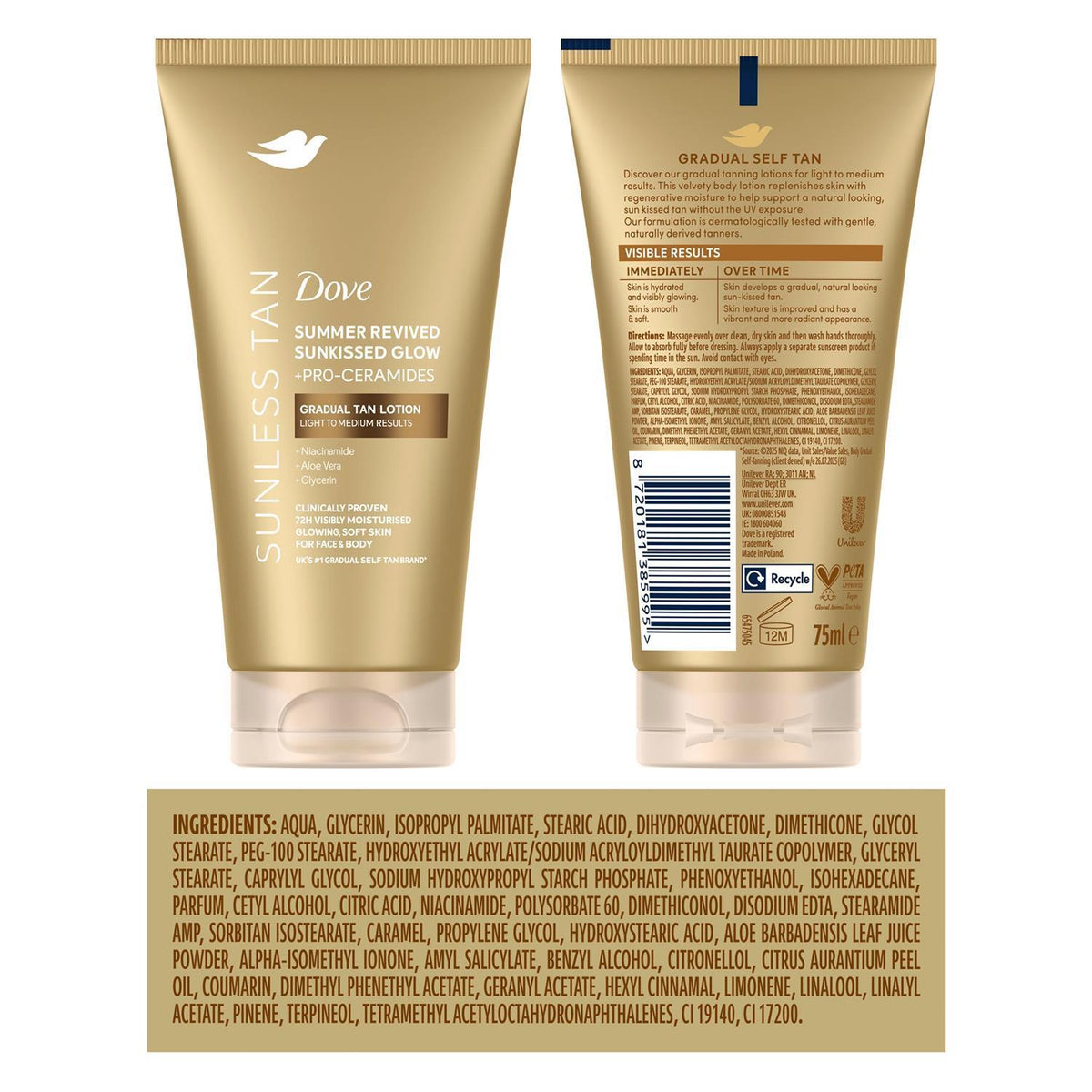 Summer Revived Sunkissed Glow Light To Medium Gradual Tan Lotion