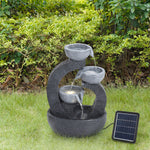 Garden Solar-powered Water Fountain Rockery Decor