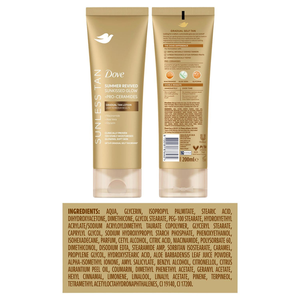 Dermaspa Summer Revived Fair To Medium Skin Body Lotion, 2 X 200ml | Set of 2
