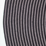 Handmade Woven Spiral Braided Rug | 120cm | Black & Grey