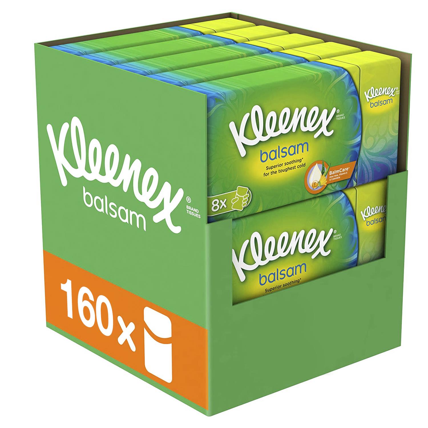Balsam/ultra Soft Pocket Tissues, 20 Boxes Of 8 Pack