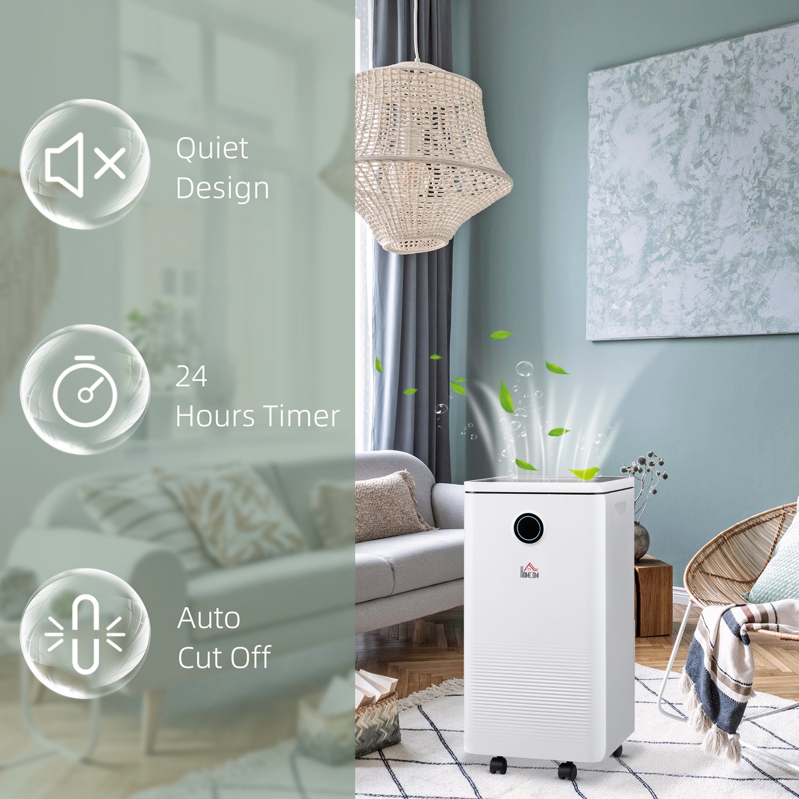 10l Per Day 2.5l Wifi Smart Dehumidifier Portable Quiet