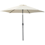 2.6m Patio Umbrella With Tilt Crank | Cream