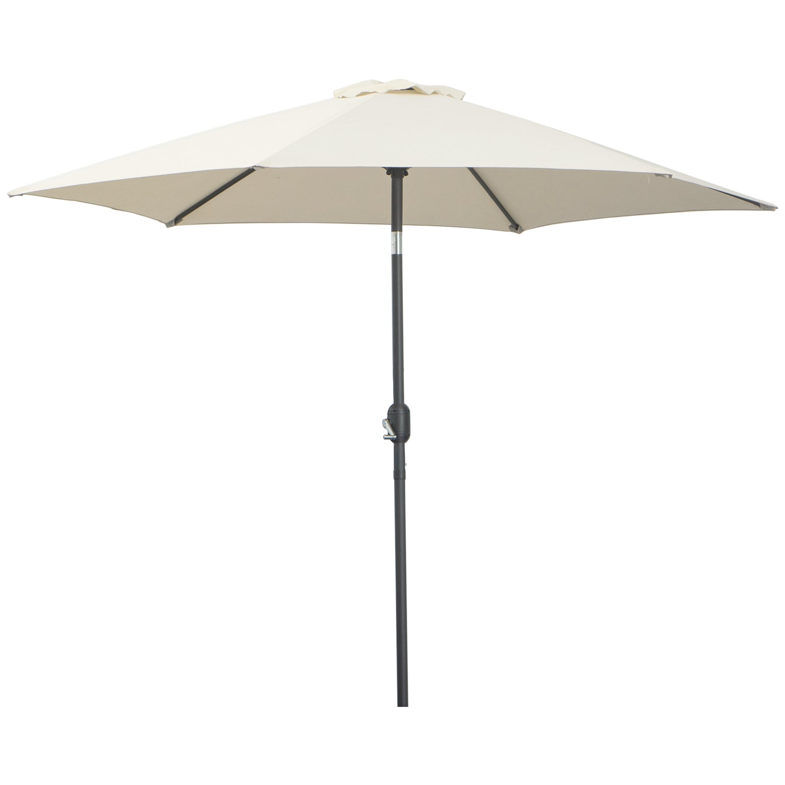 2.6m Patio Umbrella With Tilt Crank | Cream