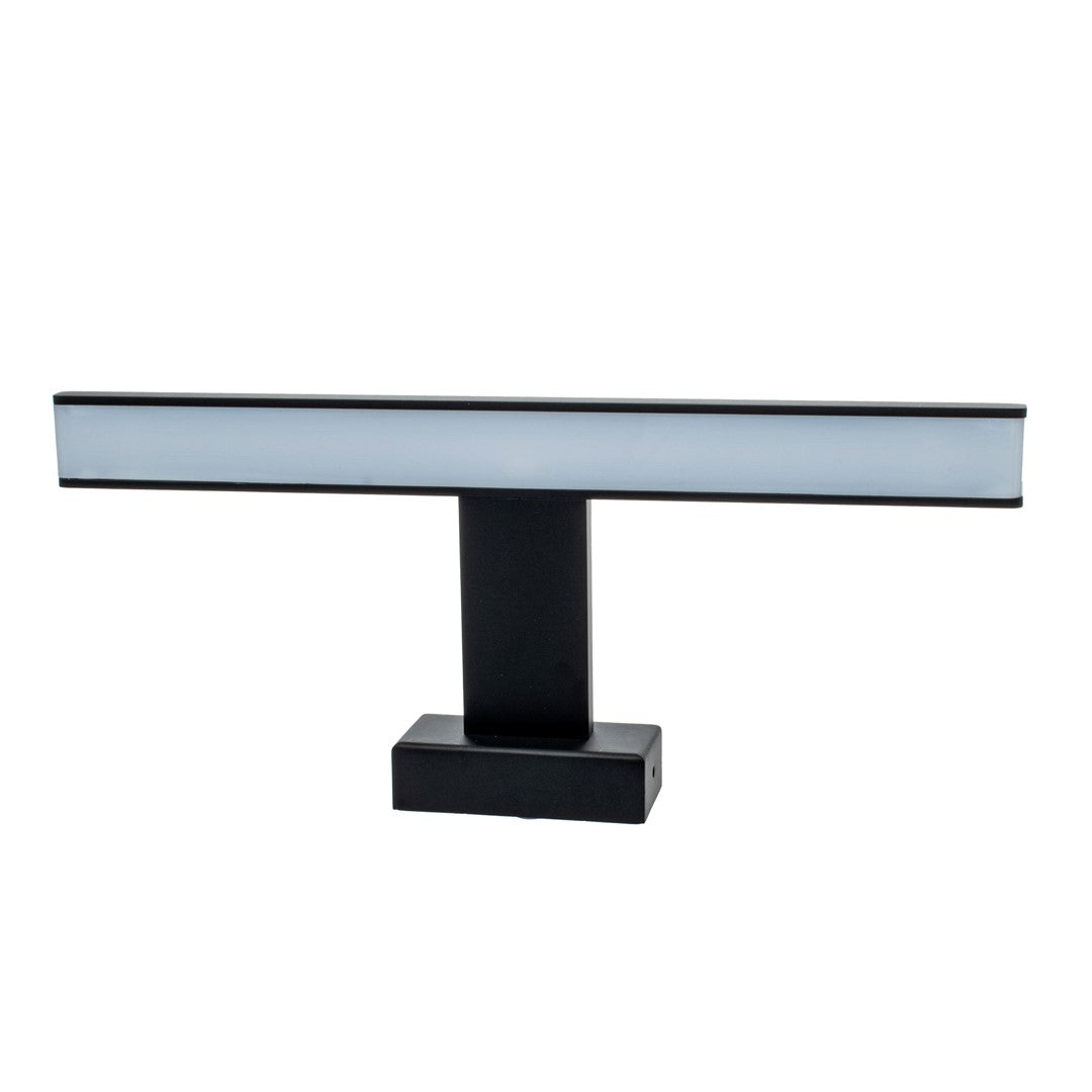 Shine Black Led 7w Wall Lamp Stylish Matt Black Light With Ip44 Rating Perfect For Mounting Above A Bathroom Mirror