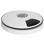 Pet Feeder W/ Digital Timer Six-meal Food Dispenser Trays White