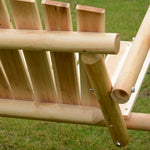 Outdoor 2 Seater Porch Swing Wooden Rustic Patio Bench