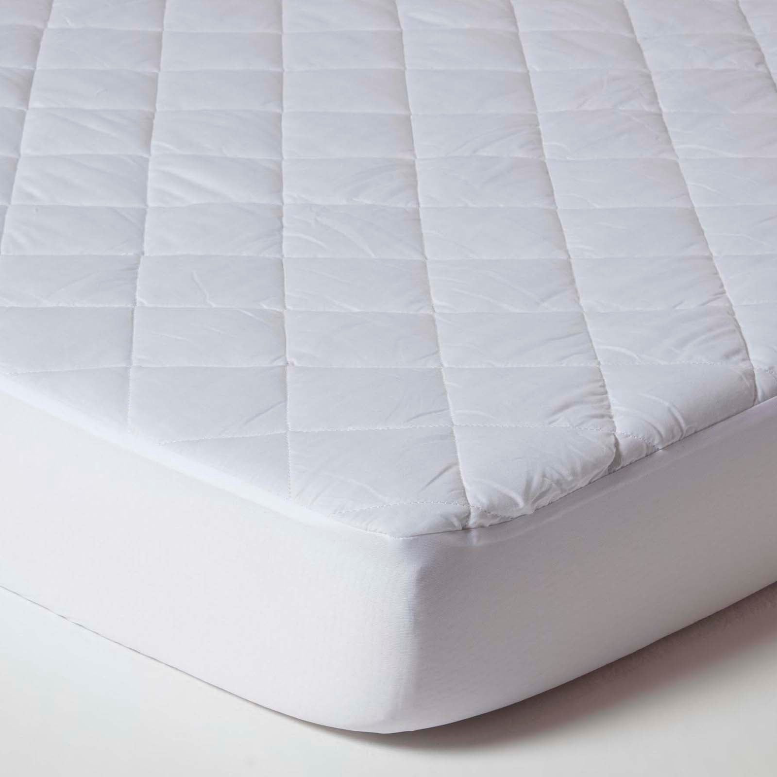Cot Bed Quilted Waterproof Mattress Protector, Pack Of 2 | 60 x 120cm | White