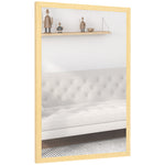 60x40cm Wall Bathroom Mirror For Home Decor, Vanity Mirror | Natural