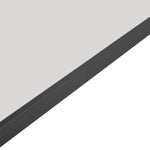 40x120cm Modern Oval Metal Full Length Wall Mirror | Black