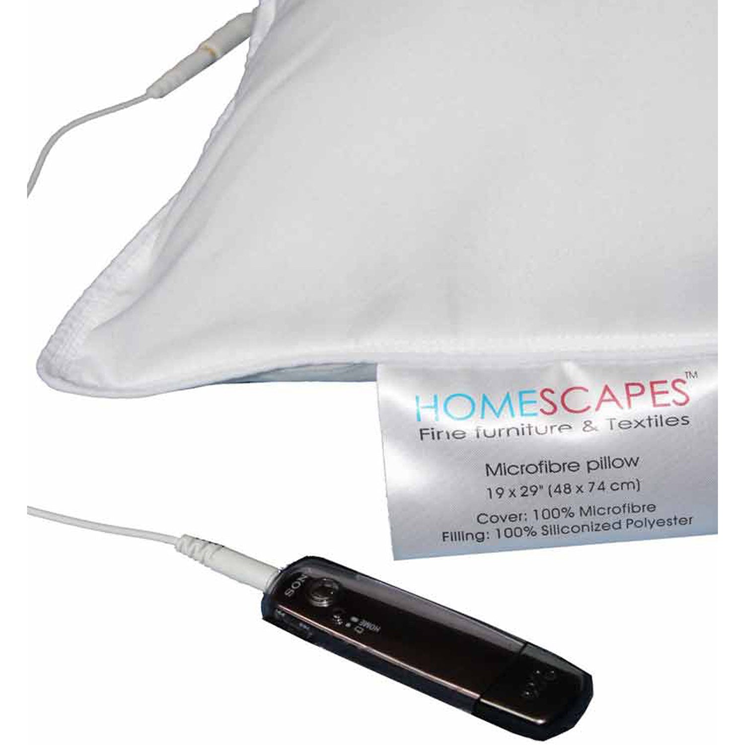 Super Microfibre Music Pillow With Speakers - Medium/firm