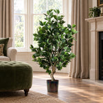 Artificial 100cm Premium Artificial Ficus Twist Tree Multicolour Planter