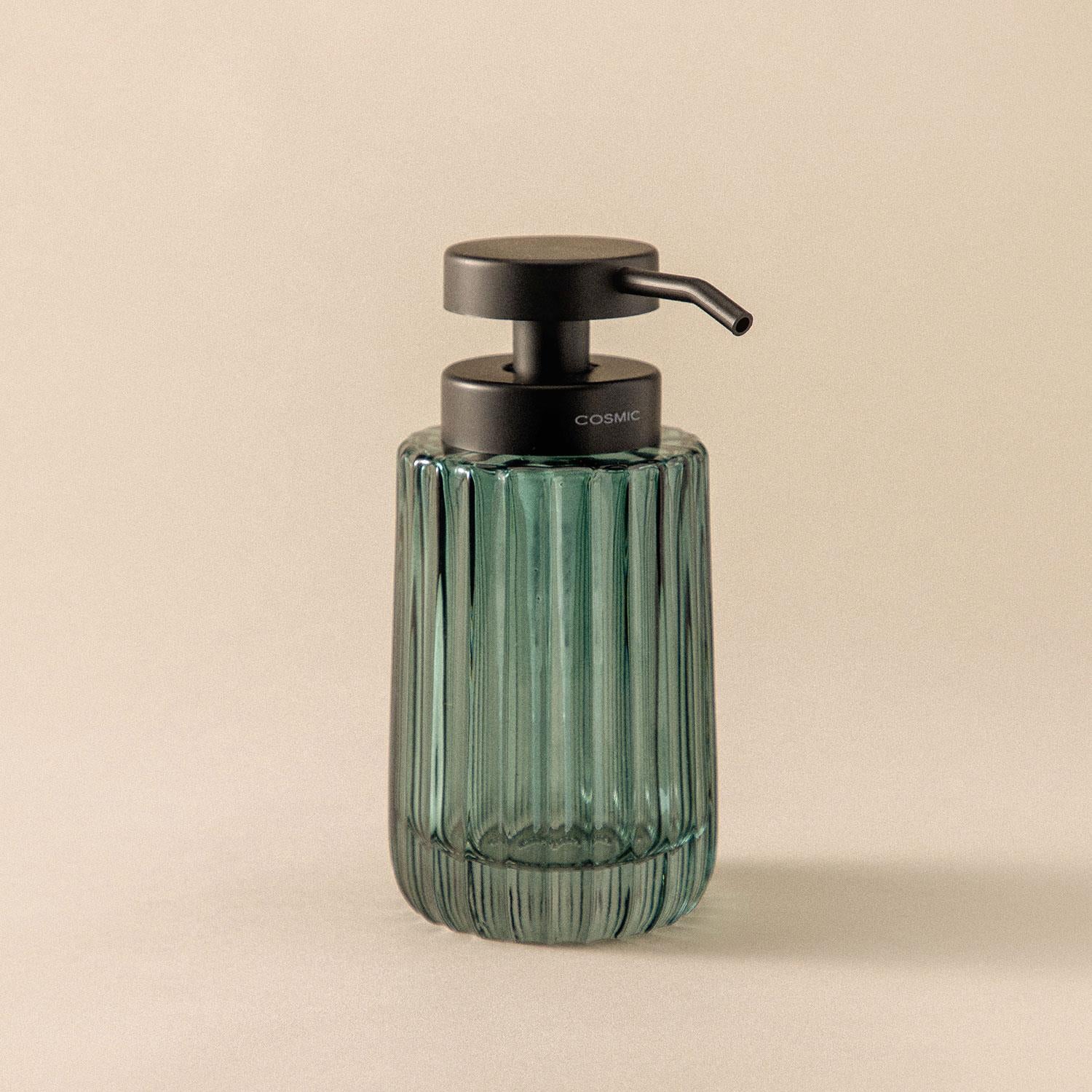 Soap Dispenser, 300ml, Resistant Glass, Turquoise, Lido Collection