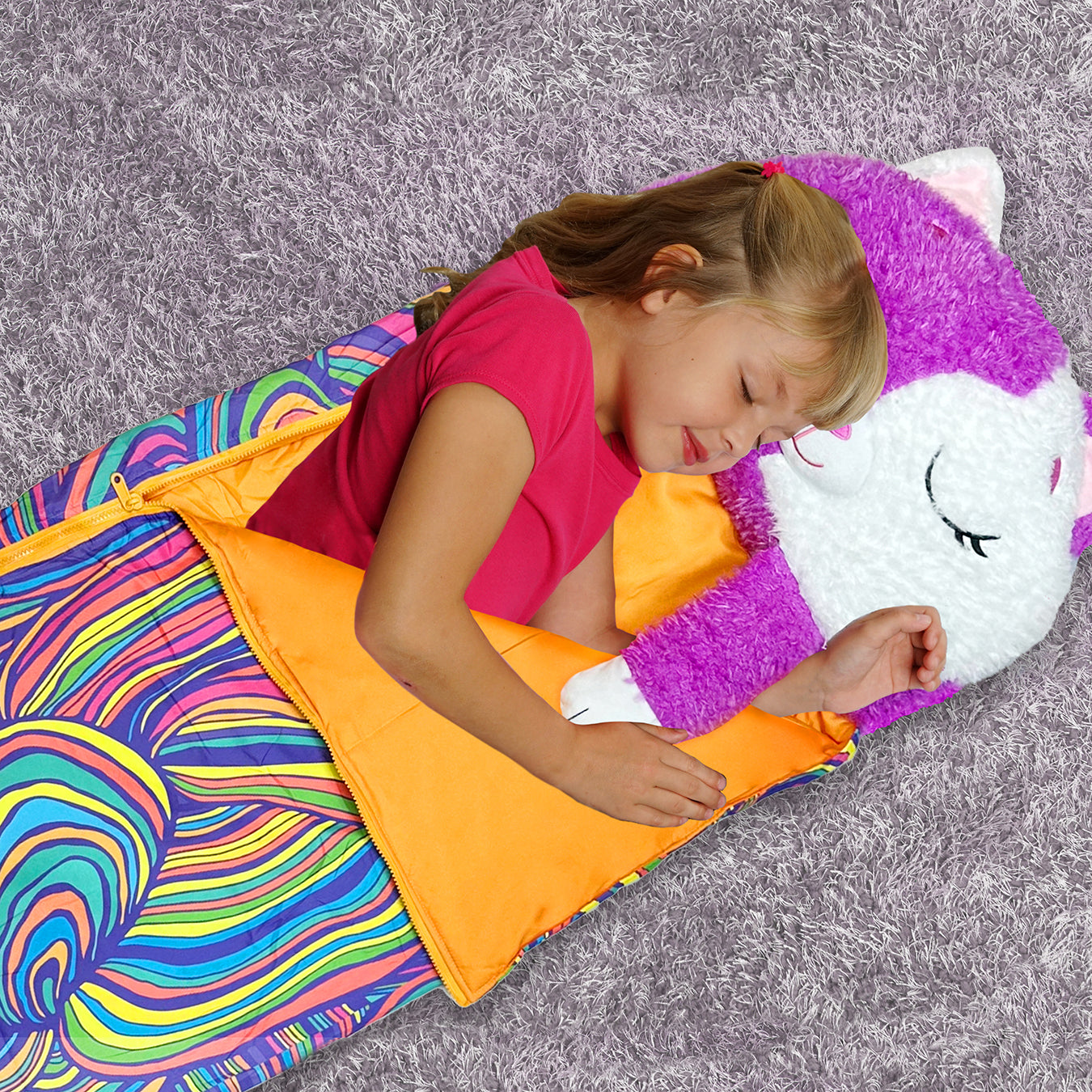 Cat | Medium | White & Purple