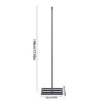 Lawn Leveling Rake - 43x25cm,garden Lawn Levelling Rake With Serrated Design 198cm H