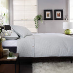 Gingham Cotton Duvet Cover Set – Soft, Breathable Fabric With Double-piped Edging | Single | Green