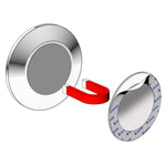 Polished Chrome Shaving Make Up Mirror 5x Magnification | Polished Stainless Steel
