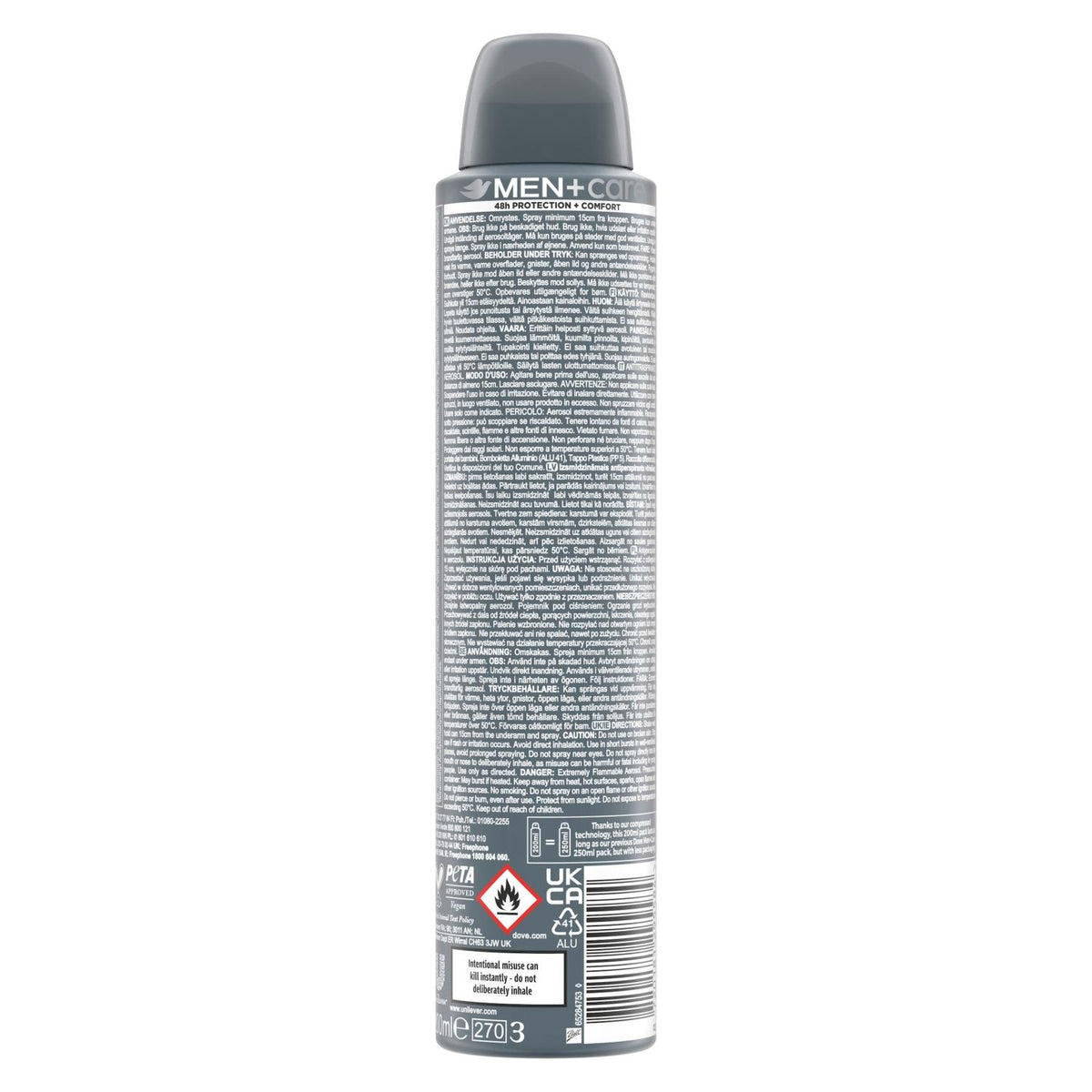 Anti-perspirant Deodorant Classic, 48h Sweat Protection 6x200ml