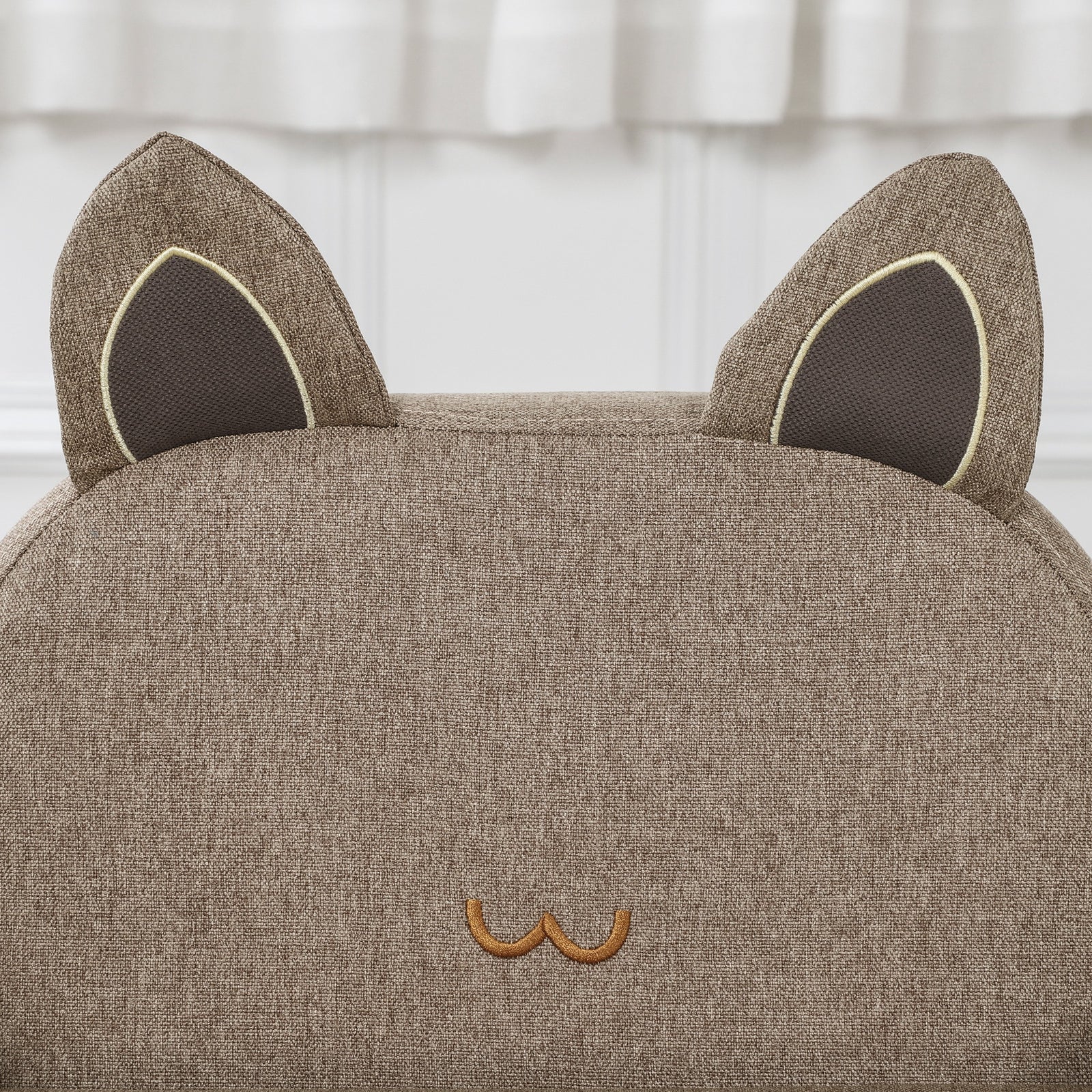 Kids Sofa Toddler Chair Children Armchair Ear Modeling For Bedroom Brown