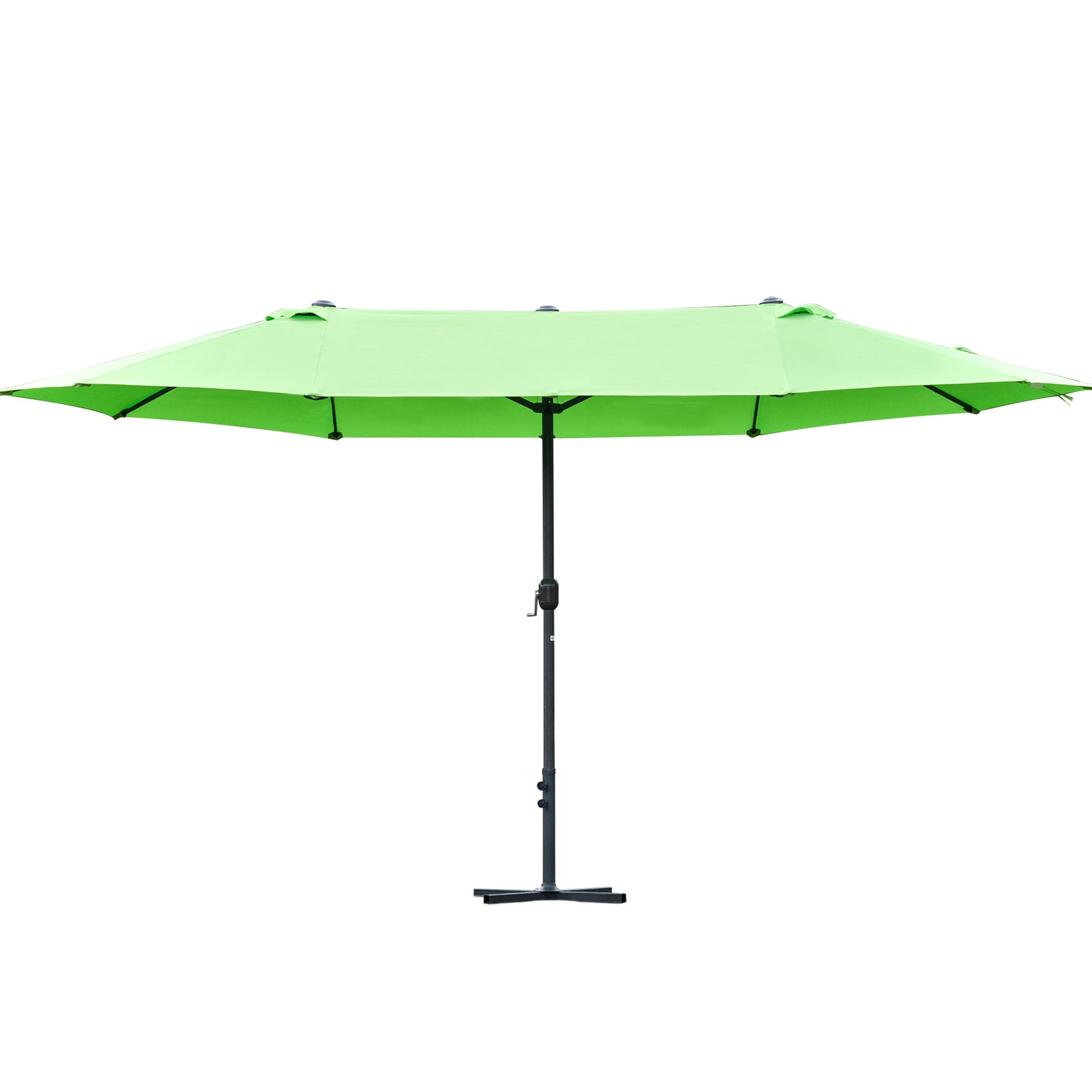 4.6m Double-sided Sun Umbrella W/ Base | Green