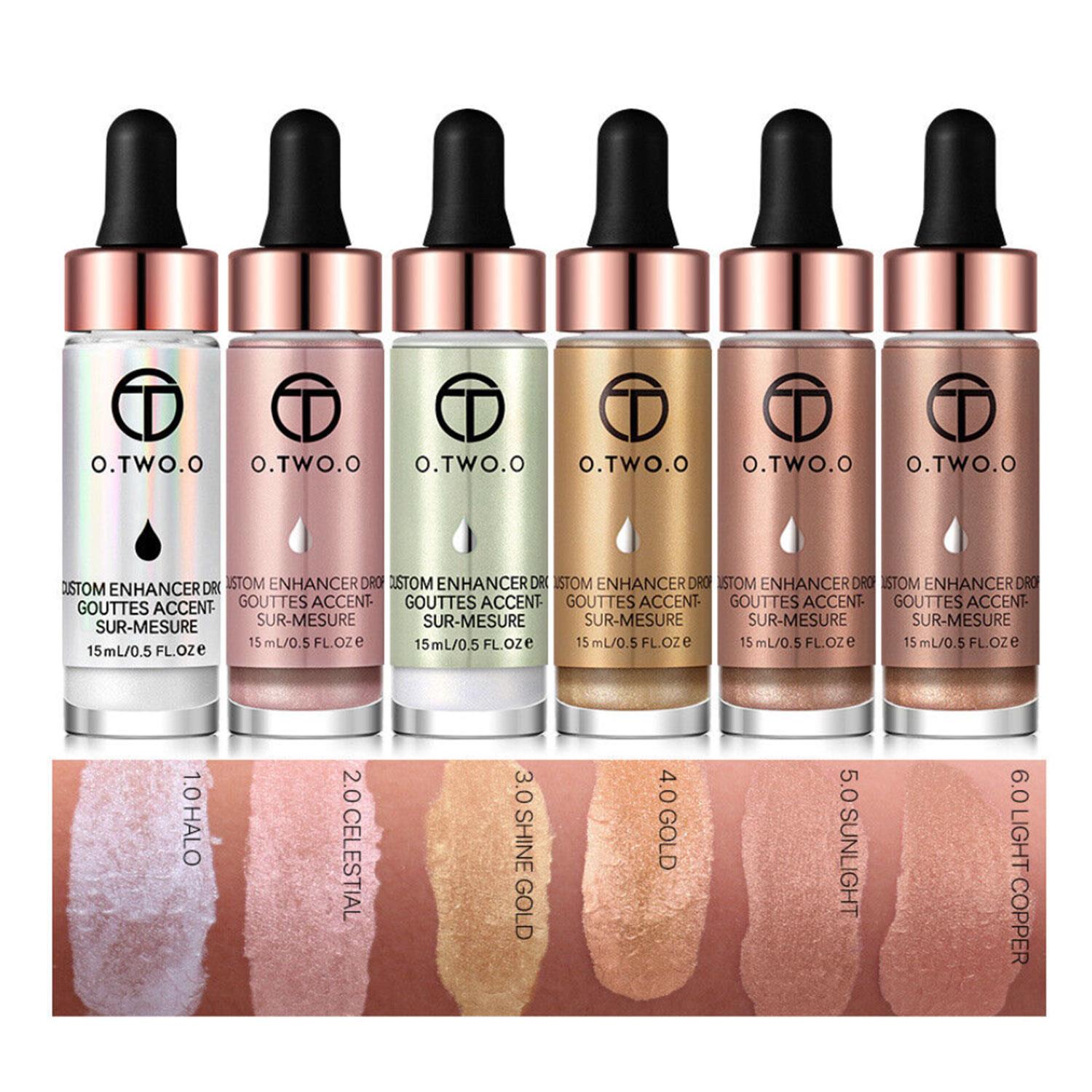 O.TWO.O Custom Enhancer Drops Liquid Highlighter Illuminator Face Makeup 15ml