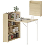 Folding Dining Table, Kitchen Table With Shelves | Oak