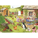 Grandma's Garden - Big 500 Piece Jigsaw Puzzle For Adults, With Extra Large Pieces