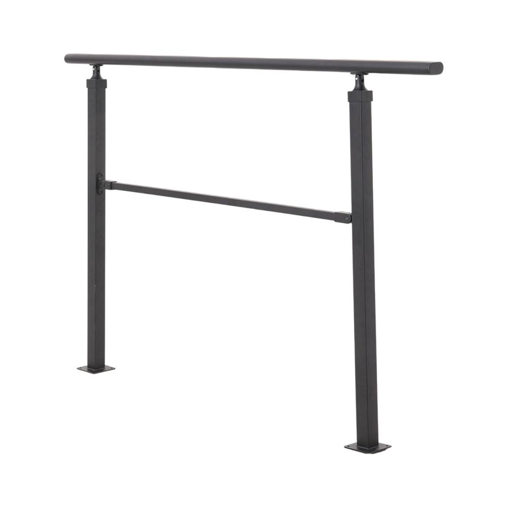 Outdoor Carbon Steel Step Handrail Railing Kit | Large