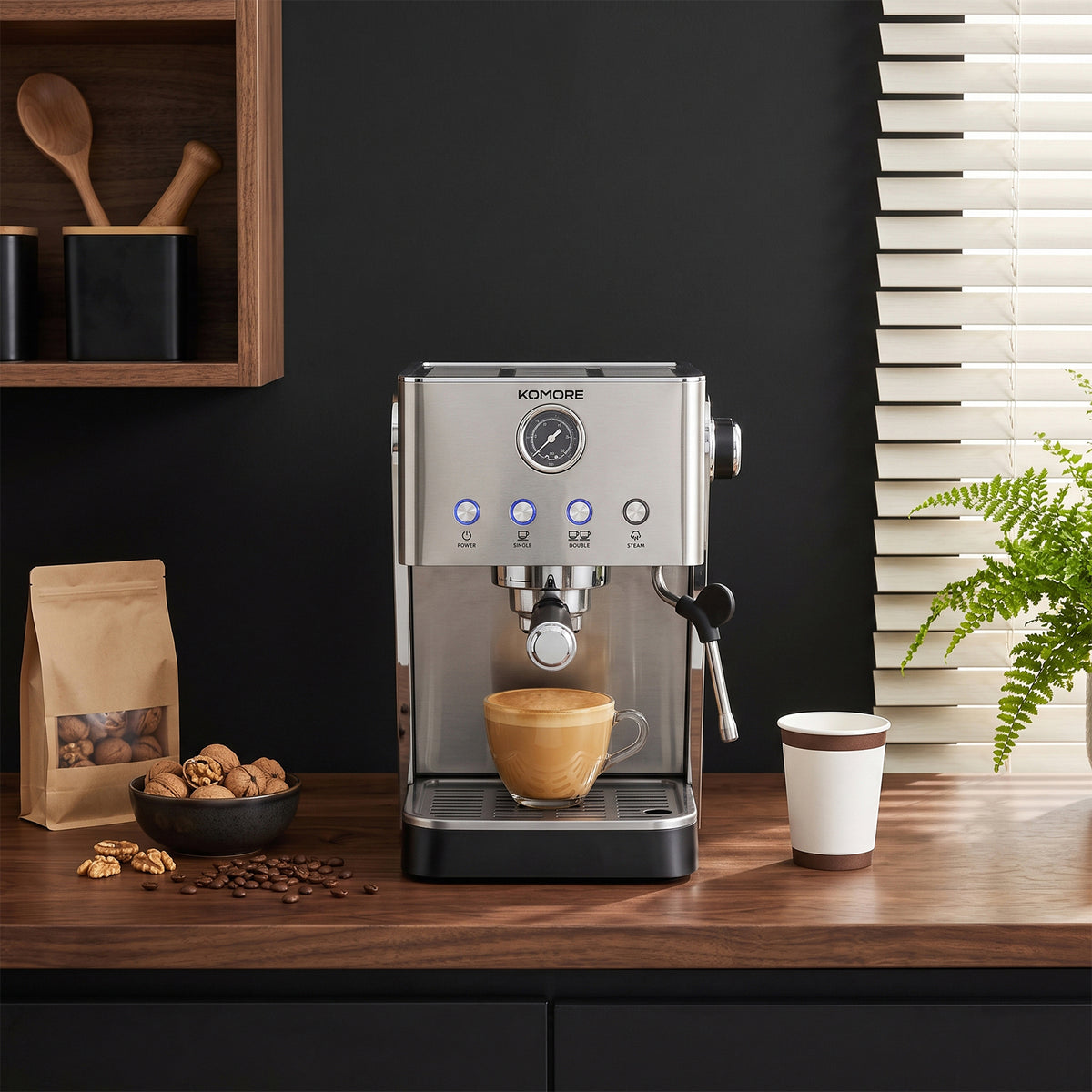 20 Bar Coffee Espresso Machine With Milk Frother